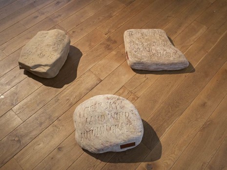 Ian Hamilton Finlay, Three Inscribed Stones, 1977, Ingleby Gallery