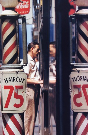 Saul Leiter, Haircut, 1956 , Howard Greenberg Gallery