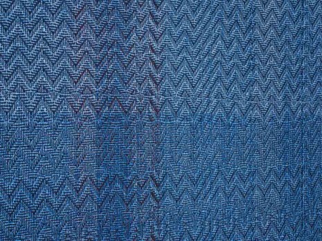 Heather Cook , Shadow Weave Fluorescent Blue + Denim (5132) 8/2 Cotton 20 EPI, 2020, Praz-Delavallade