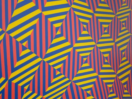 Jim Isermann , Untitled (yellow 116, red 1788, blue 2728), 2010-11 , Praz-Delavallade