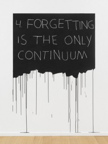 Mel Bochner , Forgetting Is The Only Continuum, 1970 / 2018 , Simon Lee Gallery