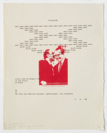 Henri Chopin,  L'escalade, 1970/73 , Richard Saltoun Gallery