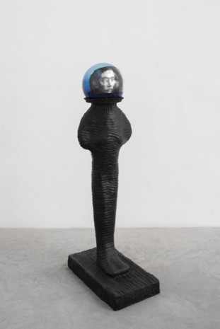 Jean-Marie Appriou , Standing Astronaut II (opaline), 2020, Galerie Eva Presenhuber