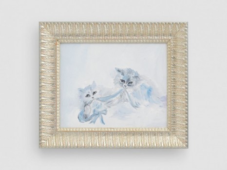 Karen Kilimnik , cats playing in the snow, Siberia, 2020 , Galerie Eva Presenhuber