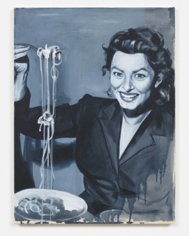 Giulia Andreani , Nudeltisch (Spaghetti remix), 2020 , Galerie Max Hetzler