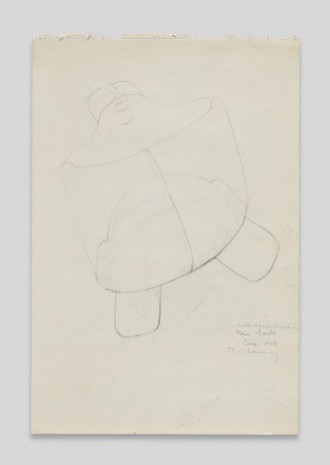Maria Lassnig, Selbsportrait in New York, 1968 , Petzel Gallery
