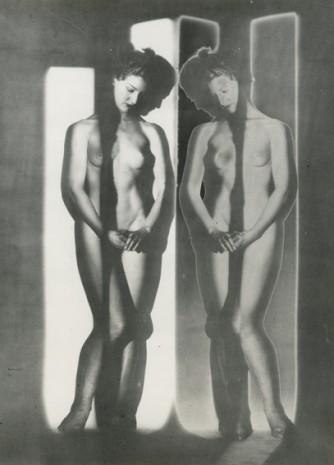 Erwin Blumenfeld, Solarized Double Mirror Cubist Nude, New York, 1945, Howard Greenberg Gallery