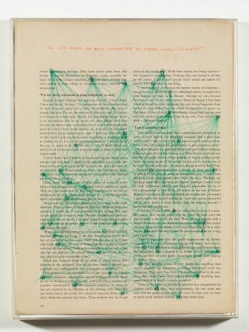 Sol LeWitt, All ifs ands or buts connected by green lines, 1973 , Alfonso Artiaco