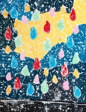 Olaf Breuning, Color Rain, 2020 , Metro Pictures