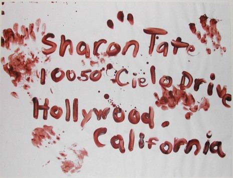 Karen Kilimnik, Blood Drawing (Sharon Tate, Cielo Drive), 1992, 303 Gallery