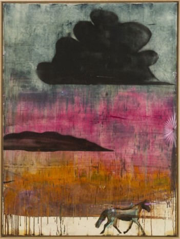 Benoît Maire, Peinture de nuages, 2020, Galerie Nathalie Obadia