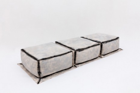 Faye Toogood, Maquette 248 / Canvas and Foam Daybed, Charcoal, 2020, Friedman Benda