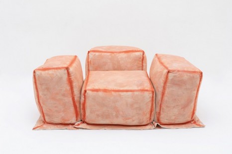Faye Toogood, Maquette 259 / Canvas and Foam Seat, Rust, 2020, Friedman Benda