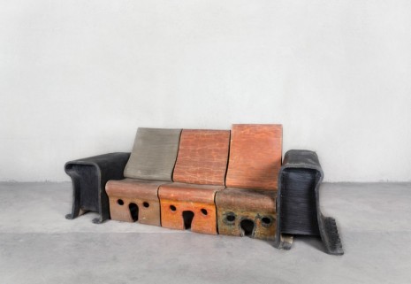 Gaetano Pesce, Felt Sofa from Marc-André Hubin’s Apartment, Paris, 1985-1986 , Friedman Benda