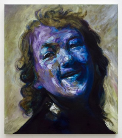 Maria Brunner, Blauer Rembrandt lachend, 2017 , Galerie Elisabeth & Klaus Thoman