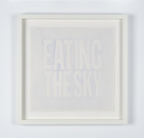 John Giorno, EATING THE SKY, 2012, Almine Rech