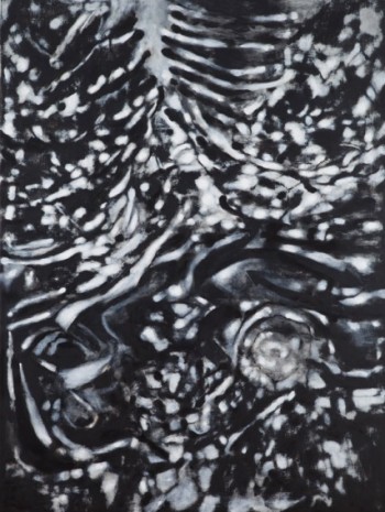Ross Bleckner, Burn Painting (X-Ray), 2015, Galerie Bernd Kugler