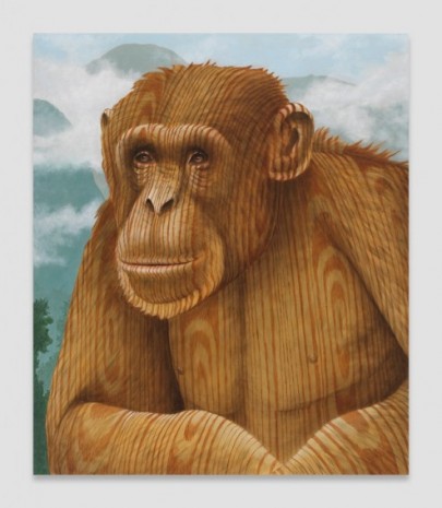 Sean Landers , Wood Chimp, 2020 , Petzel Gallery