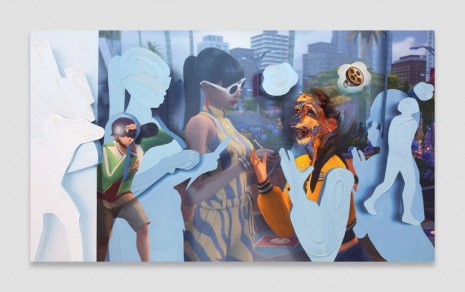Pieter Schoolwerth , Shifted Sims #3 (Get Famous), 2019 , Petzel Gallery