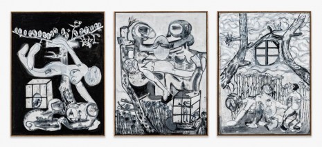 Tobias Pils, Triptych Nr 1, 2020, Galerie Eva Presenhuber