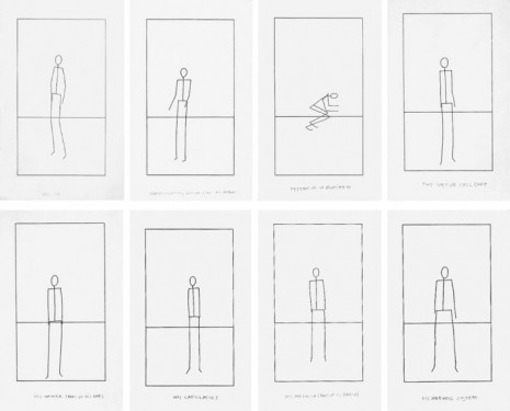 Matt Mullican, Untitled (Set of 8 Stick Figures), 1974, Mai 36 Galerie