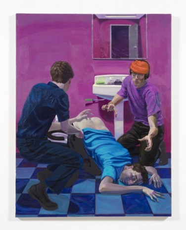 Patrick Bayly, violet, bathroom, 2020, Steve Turner