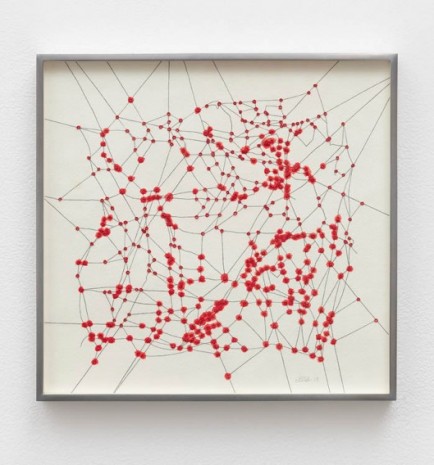 Linda Stark, Perforated Web, 2013, David Kordansky Gallery