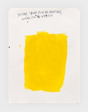 Raymond Pettibon, No Title (Yellow, sound for) , 2019, Regen Projects
