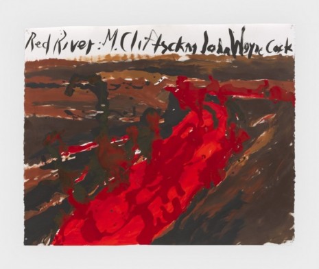 Raymond Pettibon, No Title (Red river m.), 2019, Regen Projects
