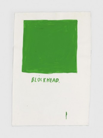 Raymond Pettibon, No Title (Blockhead.), 2020, Regen Projects