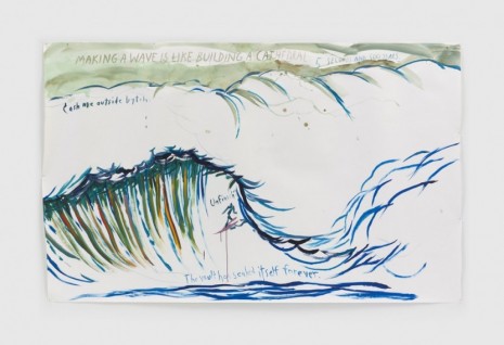 Raymond Pettibon, No Title (Making a wave), 2020, Regen Projects