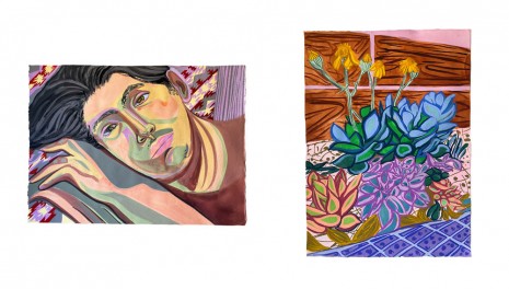 Aliza Nisenbaum, Angel, Study & Succulents, LA Walk, 2020, Anton Kern Gallery