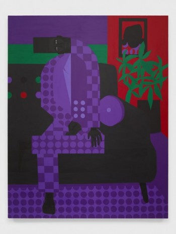 Jon Key, The Man in the Violet Suit No. 15 (Living Room), 2020, Steve Turner