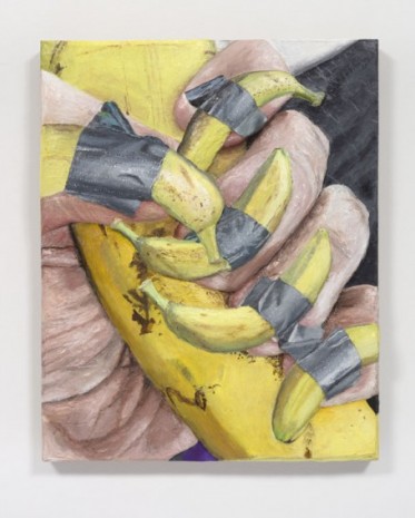 Gina Beavers, Duct-tape Banana Nails, 2020, Marianne Boesky Gallery