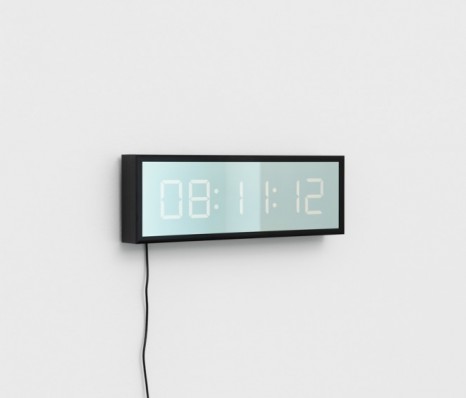 David Horvitz, A clock whose hands are the shapes of rivers, 2020, Praz-Delavallade