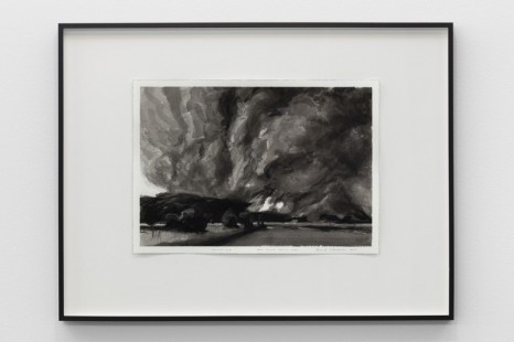 David Claerbout, Drawing wildfire (Ash Cloud Above Lake), 2019, Pedro Cera