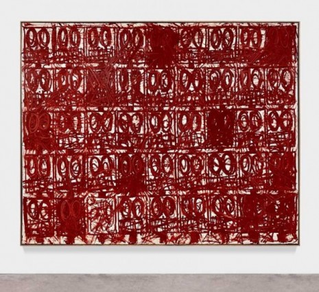 Rashid Johnson, Anxious Red Painting August 6th , 2020 , Hauser & Wirth