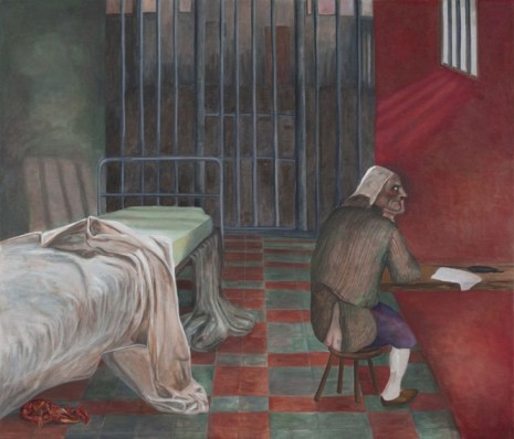 Jill Mulleady, Sade en Prison, 2020, Gladstone Gallery