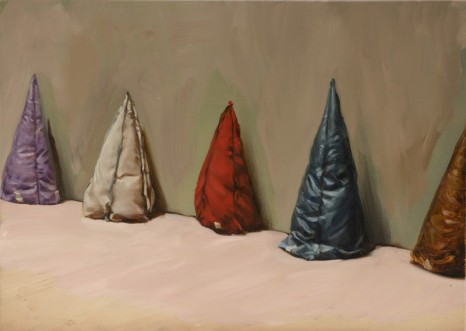 Michaël Borremans, Five Cones, 2020, Zeno X Gallery