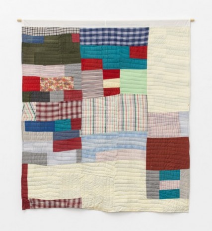 Essie Bendolph, Pettway Two-sided quilt: Blocks and 'One Patch' - stacked squares and rectangles variation, 1973, Alison Jacques