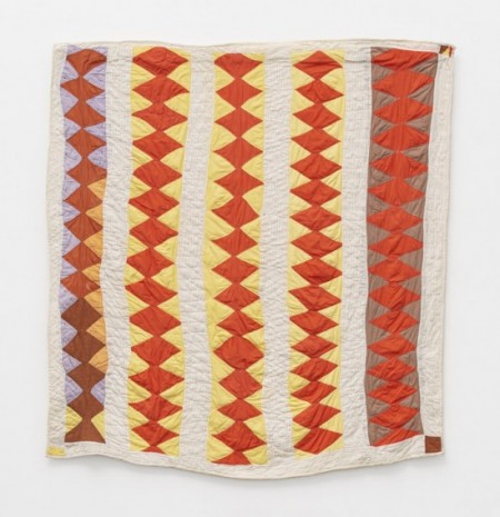 Ethel Young, 'Crosscut Saw' - (quiltmaker's name) - five diamond-pieced rows with bars, , c. 1970 , Alison Jacques
