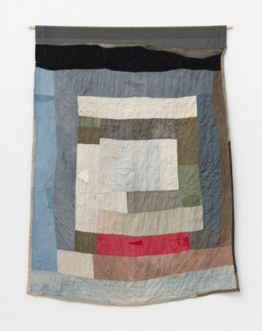 Loretta Pettway, Two-sided work-clothes quilt: Bars and blocks, c. 1960, Alison Jacques