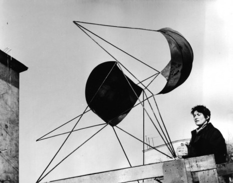 Magdalena Wiecek, Magdalena Więcek with the sculpture “Inlet - Spatial Composition”, Poland, 1967, Galerie Thaddaeus Ropac