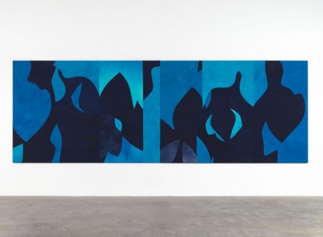 Sarah Crowner, Night Painting with Verticals, 2020, Casey Kaplan