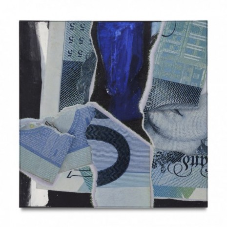 Paul Sietsema, Carriage painting (Blue square), 2020, Matthew Marks Gallery