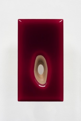 Donald Moffett, Lot 090220 (organic hole, red), 2020, Marianne Boesky Gallery