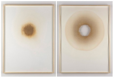 Analia Saban, Burn Hole (Part I and 2) , 2012, Tanya Bonakdar Gallery