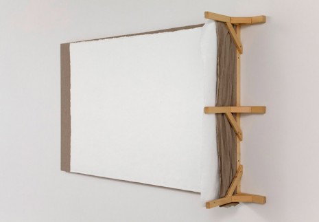 Analia Saban, Wall Corner (with Pinhole), Cast in Paint, Mounted on Canvas, 2012, Tanya Bonakdar Gallery