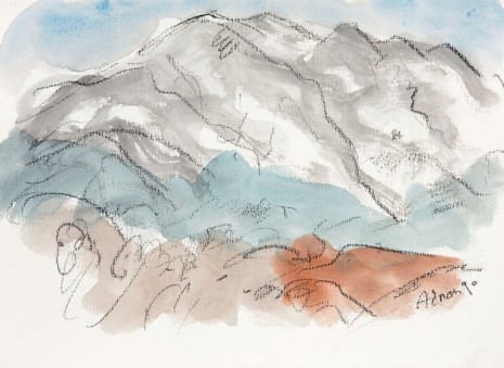 Etel Adnan, Montagne Sainte-Victoire 1, 1990 , Monica De Cardenas