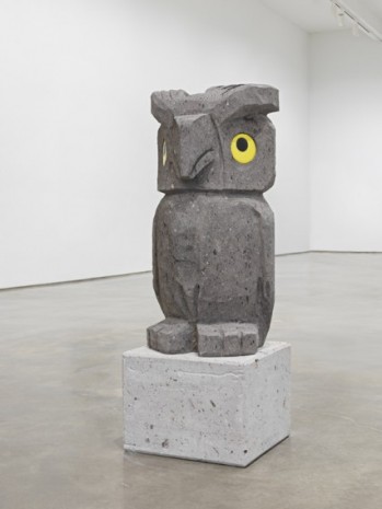 Olaf Breuning, Sad and worried animals / Owl, 2020 , Metro Pictures